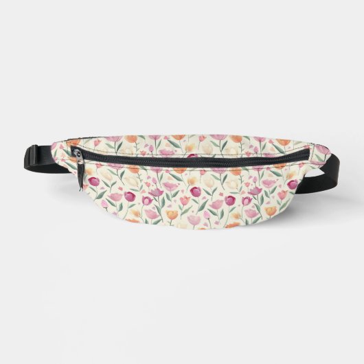 Floral Delight Pattern Bauchtasche (Vorderseite)