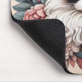 Floral Delight Ragdoll Cat, Niedlich Ragdoll Kitte Mousepad (Ecke)