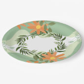 Floral Delights Pappteller (Schrägansicht)