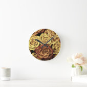 Floral Delights Runde Wanduhr (Zuhause)