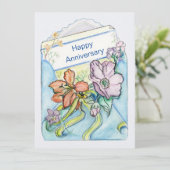 Floral Delivery Flat Card Personalisieren (Stehend Vorderseite)