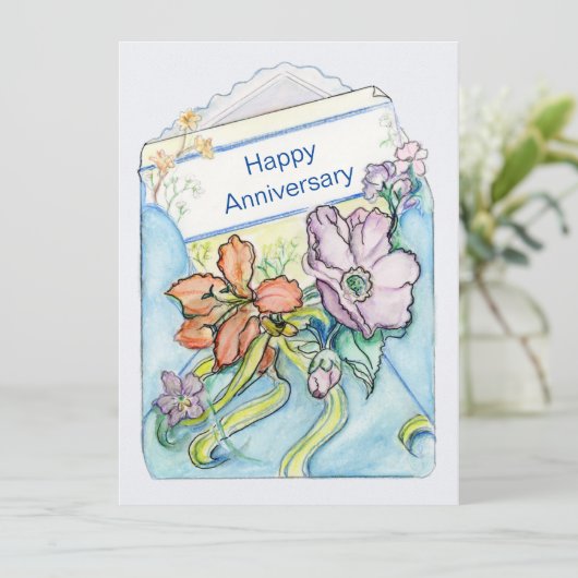 Floral Delivery Flat Card Personalisieren (Stehend Vorderseite)