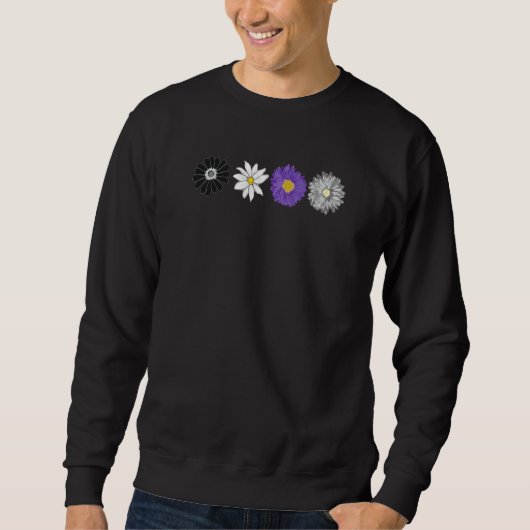 Floral Demisexual Pride LGBTQ Flowers Boho Demi Fl Sweatshirt (Vorderseite)