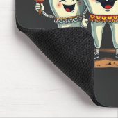 Floral Dental Tooth Funny Cinco De Mayo Mousepad (Ecke)
