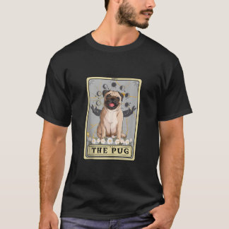 Floral Der Mops Tarot Card Mops Mama Halloween Mop T-Shirt