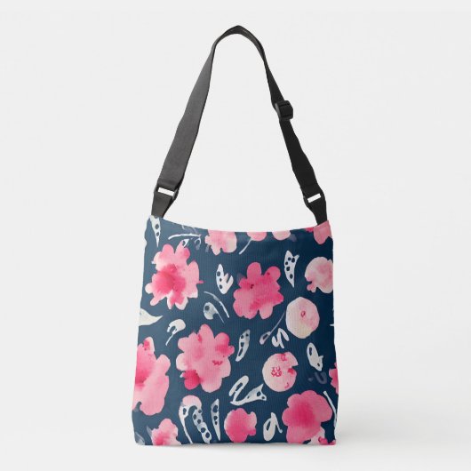Floral Design Bag Tragetaschen Mit Langen Trägern (Vorderseite)