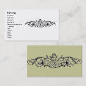 Floral Design Business Card Visitenkarte (Vorne/Hinten)