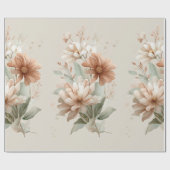 floral design geschenkpapier (Flach)