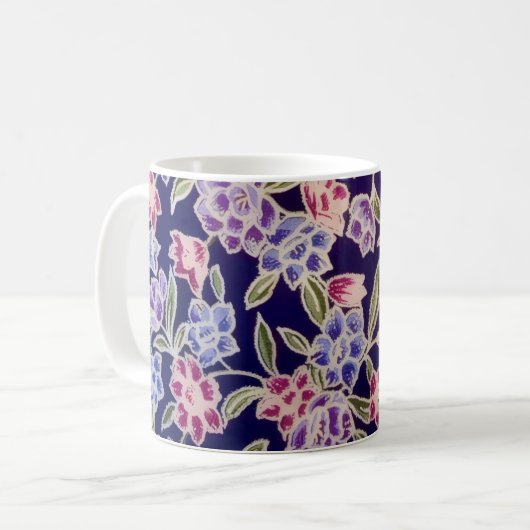 Floral Design Mug Kaffeetasse (Vorderseite Links)