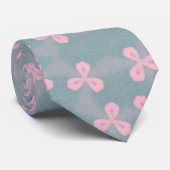 Floral Design Neck Tie |1owlartist Krawatte (Gerollt)