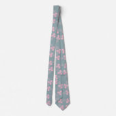 Floral Design Neck Tie |1owlartist Krawatte (Rückseite)