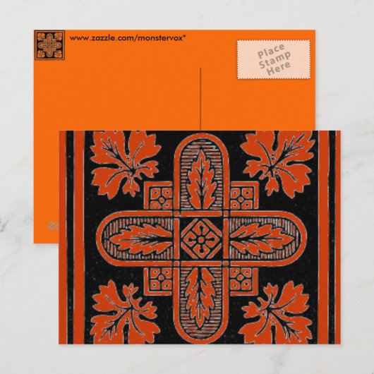 Floral Design Postkarte (Vorne/Hinten)