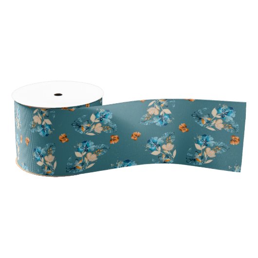 Floral Design Ribbon Ripsband (Spule)