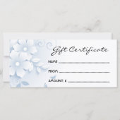 Floral DesignRack-Karte (Rückseite)