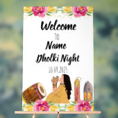 Floral Dholki night Acrylzeichen Acrylschild (Neutral)