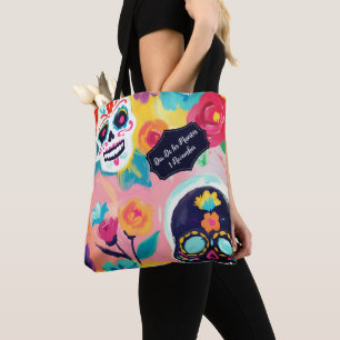Floral Dia De Los Muertos Tasche