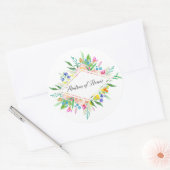 Floral Diamond Matron of Honor Sticker (Umschlag)