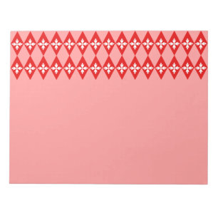 Floral Diamonds Notizblock