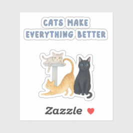 Floral Die-Cut Sticker | Minimal Aesthetic Vinyl