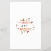 Floral Die Schürze Brautparty Spielkarte Flyer (Hinten)