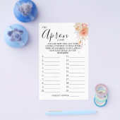 Floral Die Schürze Brautparty Spielkarte Flyer (Einzeln)