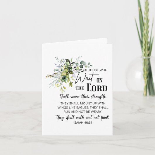 Floral diejenigen, die auf der Lord Bible Verse Ch Karte (Vorderseite)