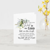 Floral diejenigen, die auf der Lord Bible Verse Ch Karte (Gelbe Blume)