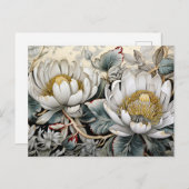 Floral Digital AI unterstützt Hübsche Blume der Ku Postkarte (Vorne/Hinten)