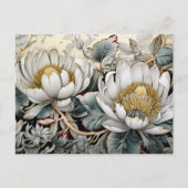 Floral Digital AI unterstützt Hübsche Blume der Ku Postkarte (Vorderseite)