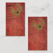 Floral Digital Art Visitenkarte (Vorne/Hinten)