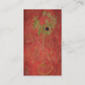 Floral Digital Art Visitenkarte (Rückseite)