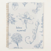 Floral Digital Notebook – “Believe in Yourself” Planer (Vorderseite)