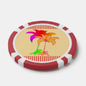 Floral Display Beige Pokerchips (Einzeln)