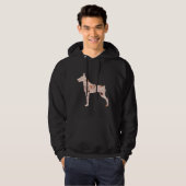 Floral Doberman 514 Hoodie (Vorne ganz)
