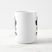 Floral dog Mom druckt Tasse mit Zitat (Mittel)