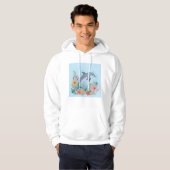 Floral Dolphin Hoodie (Vorne ganz)