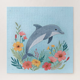 Floral Dolphin Puzzle