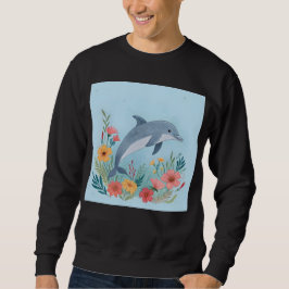 Floral Dolphin Sweatshirt