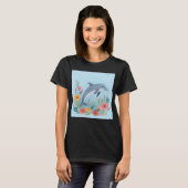 Floral Dolphin T-Shirt (Vorne ganz)