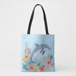 Floral Dolphin Tasche
