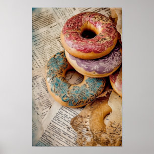 Floral Donut Poster