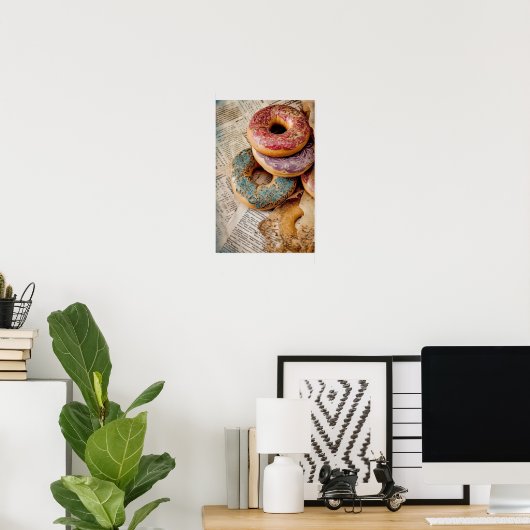 Floral Donut Poster (Heimbüro)