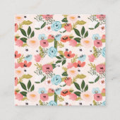 Floral Donuts Kinderduschbücher für Baby Begleitkarte (Rückseite)