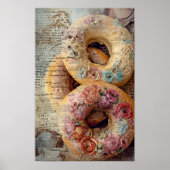 Floral Donuts Poster (Vorne)