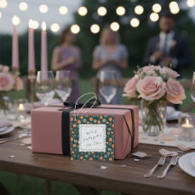 Floral Doodle Custom Hand-Drawn Note