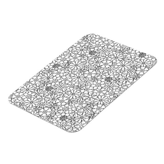 Floral Doodle Magnet (Linke Seite)