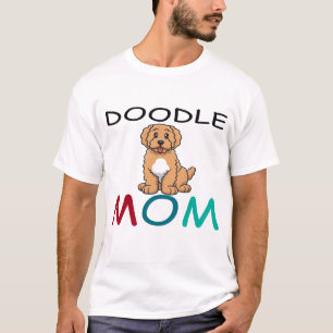 Floral Doodle Mama - Goldenes Doodle Goldendoodle T-Shirt