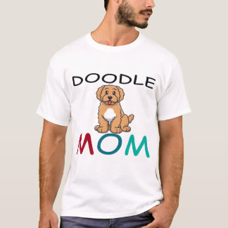Floral Doodle Mama - Goldenes Doodle Goldendoodle T-Shirt