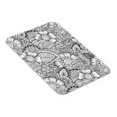 Floral Doodle Muster Magnet (Rechte Seite)