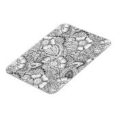 Floral Doodle Muster Magnet (Linke Seite)